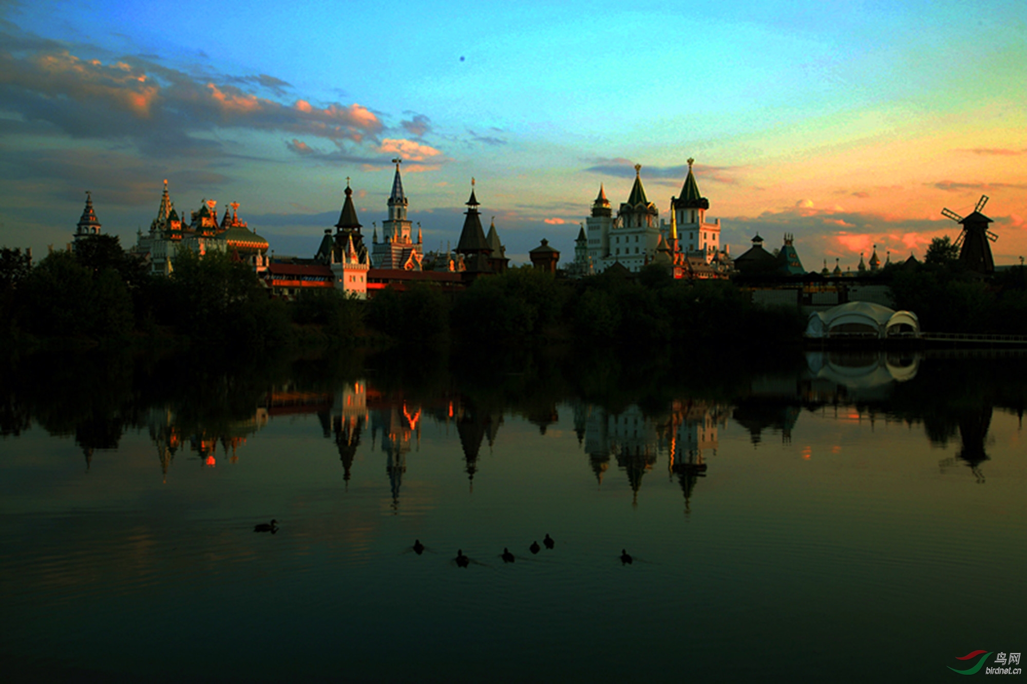 莫斯科郊外的晚上