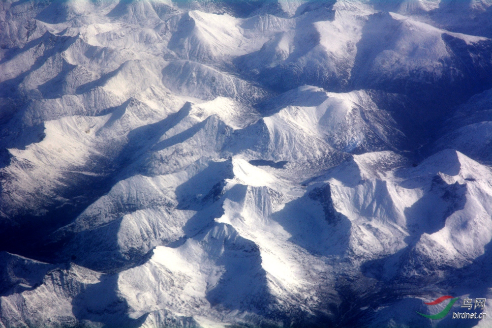 俯瞰雪山