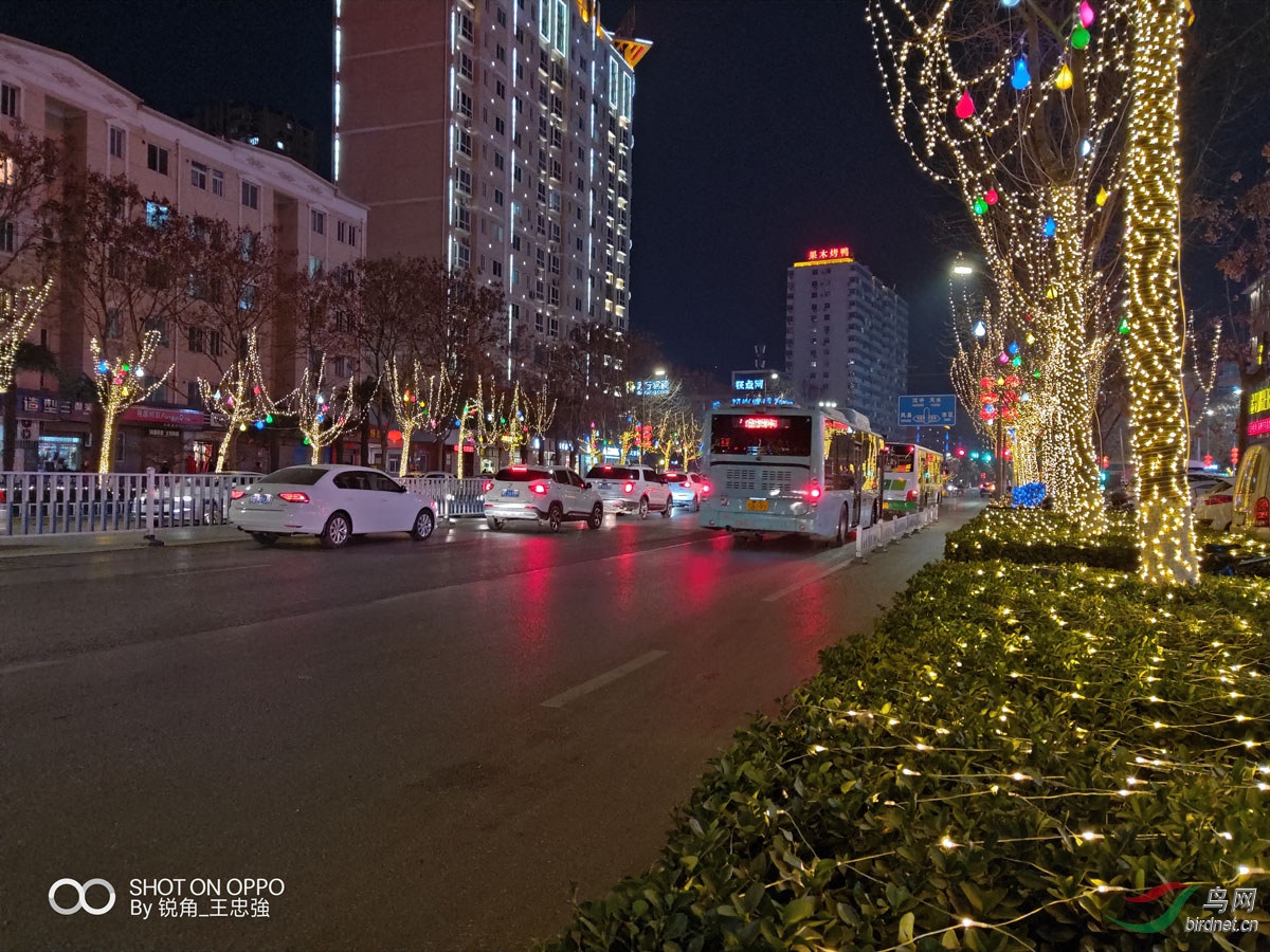 宝鸡市公园路夜景靓丽