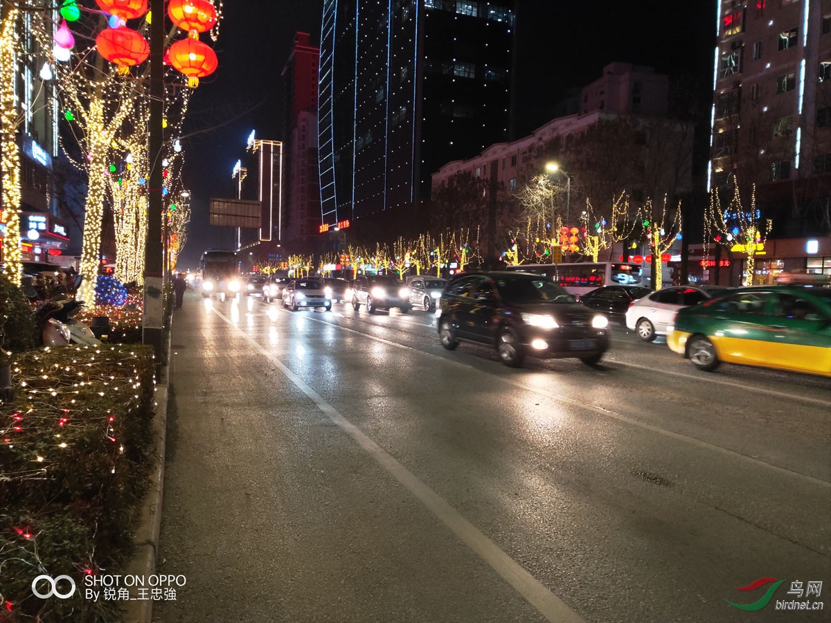 宝鸡市公园路夜景靓丽