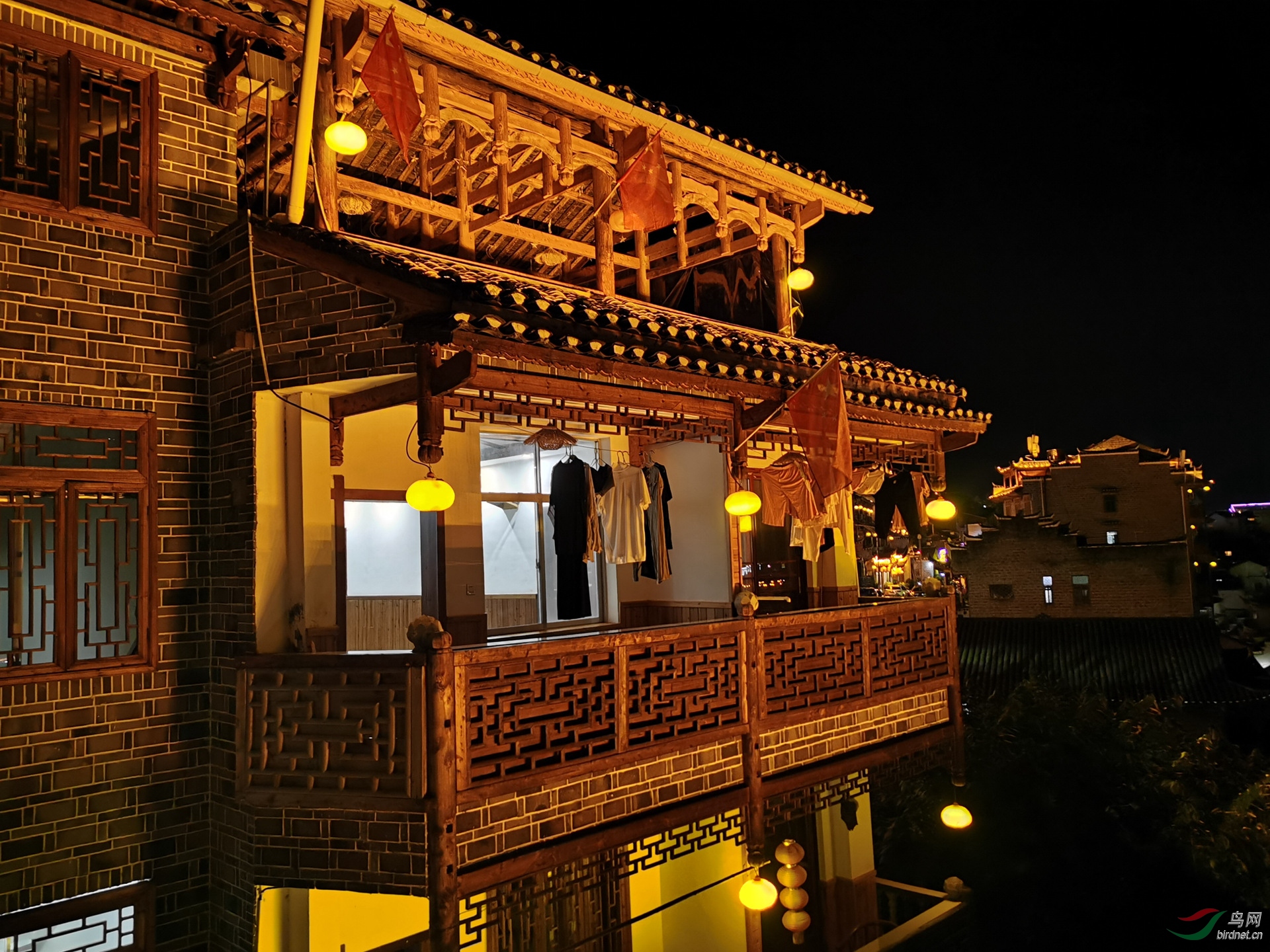 芙蓉镇民居夜景