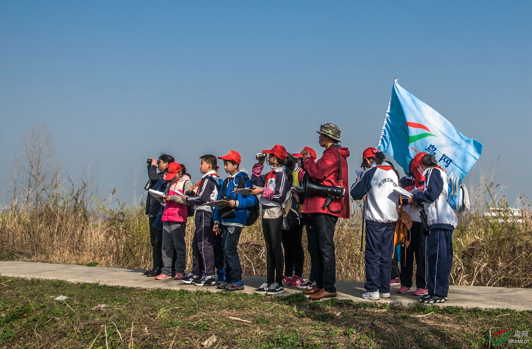 安徽池州野生鸟类保护志愿者协会开展观鸟活动