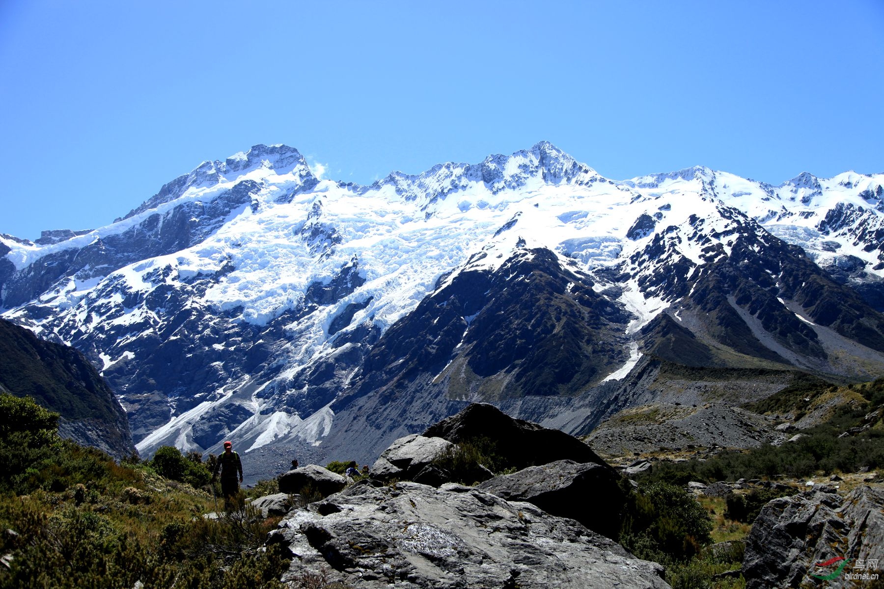 新西兰的最高山峰库克山