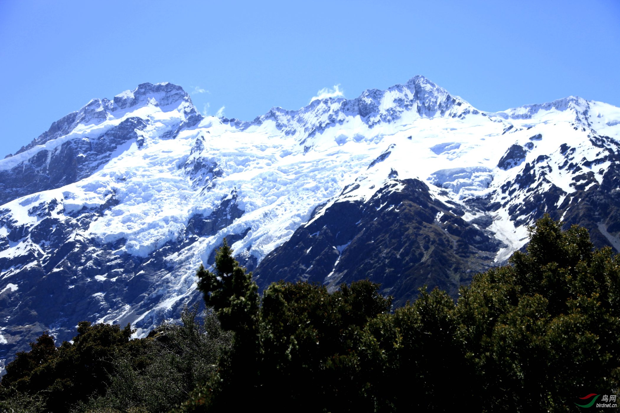 新西兰的最高山峰库克山