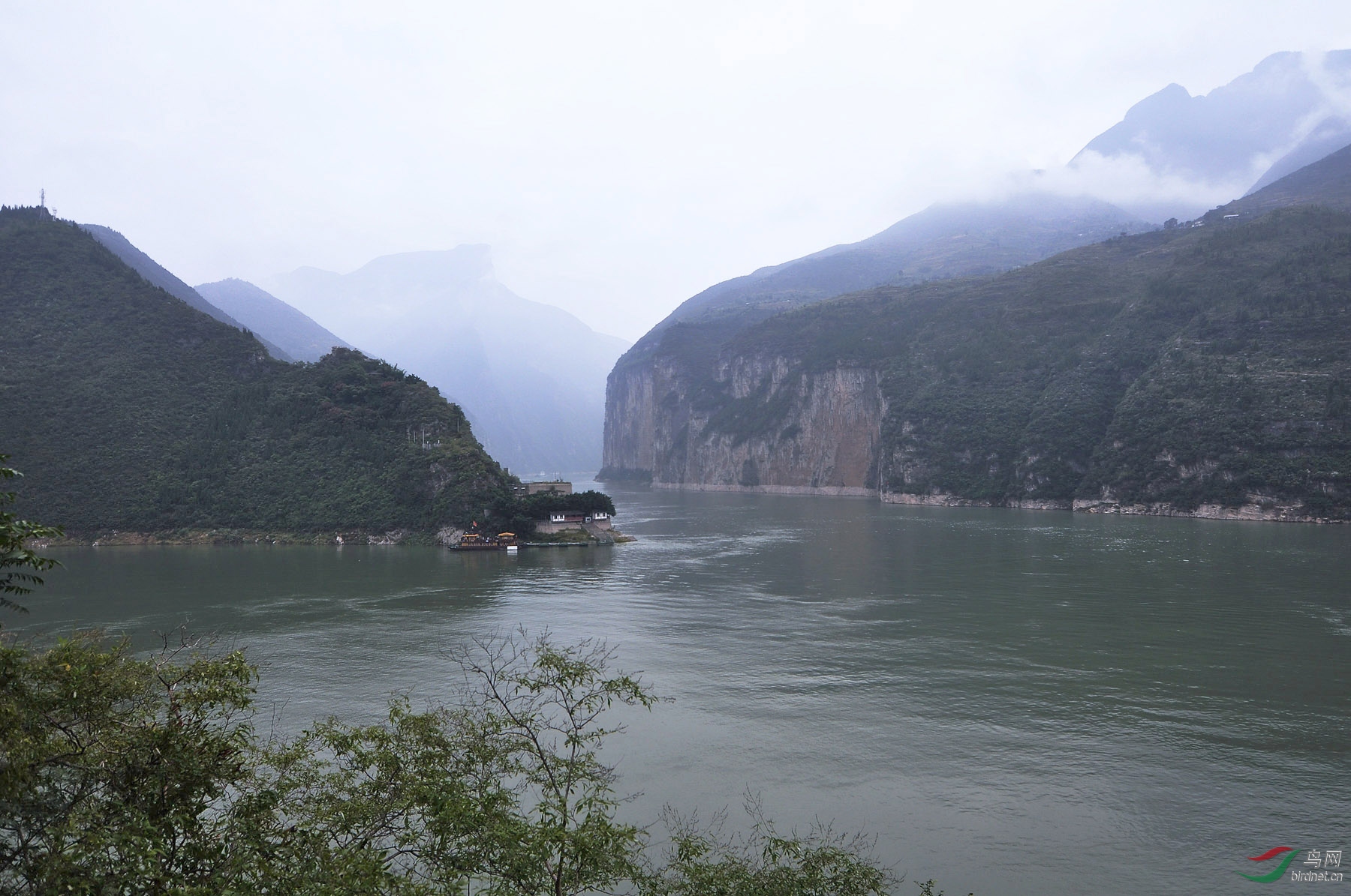 长江山峡一拾元人民币上的风景