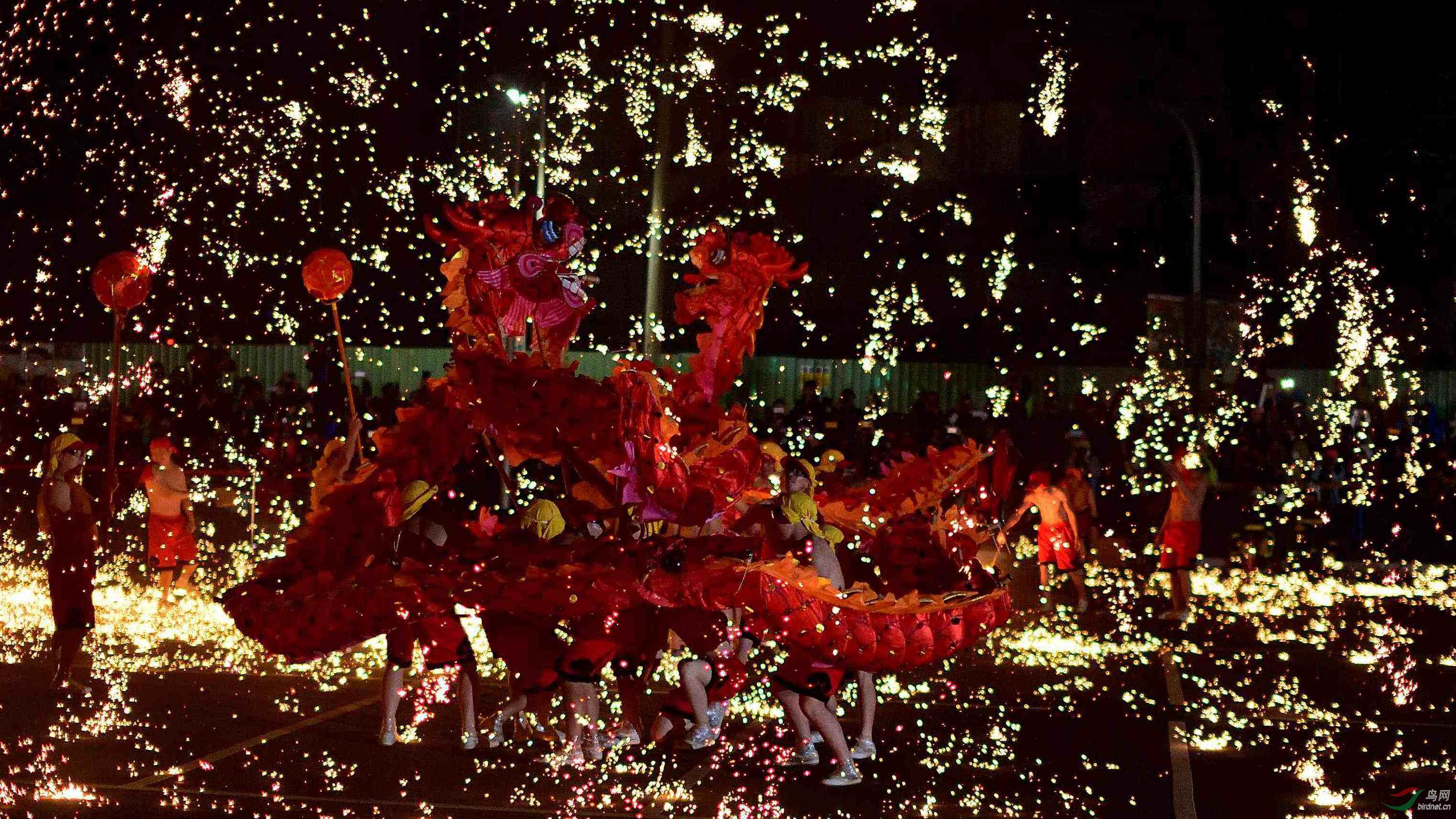 铜梁火龙来台两岸欢欣同庆元宵