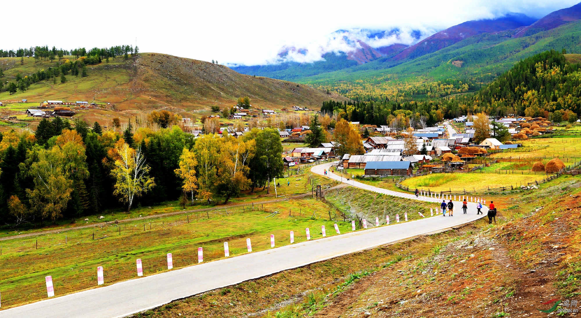 中国新疆西北第一村白哈巴村