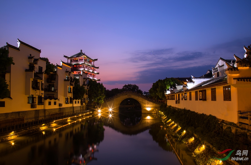 三河古鎮夜景