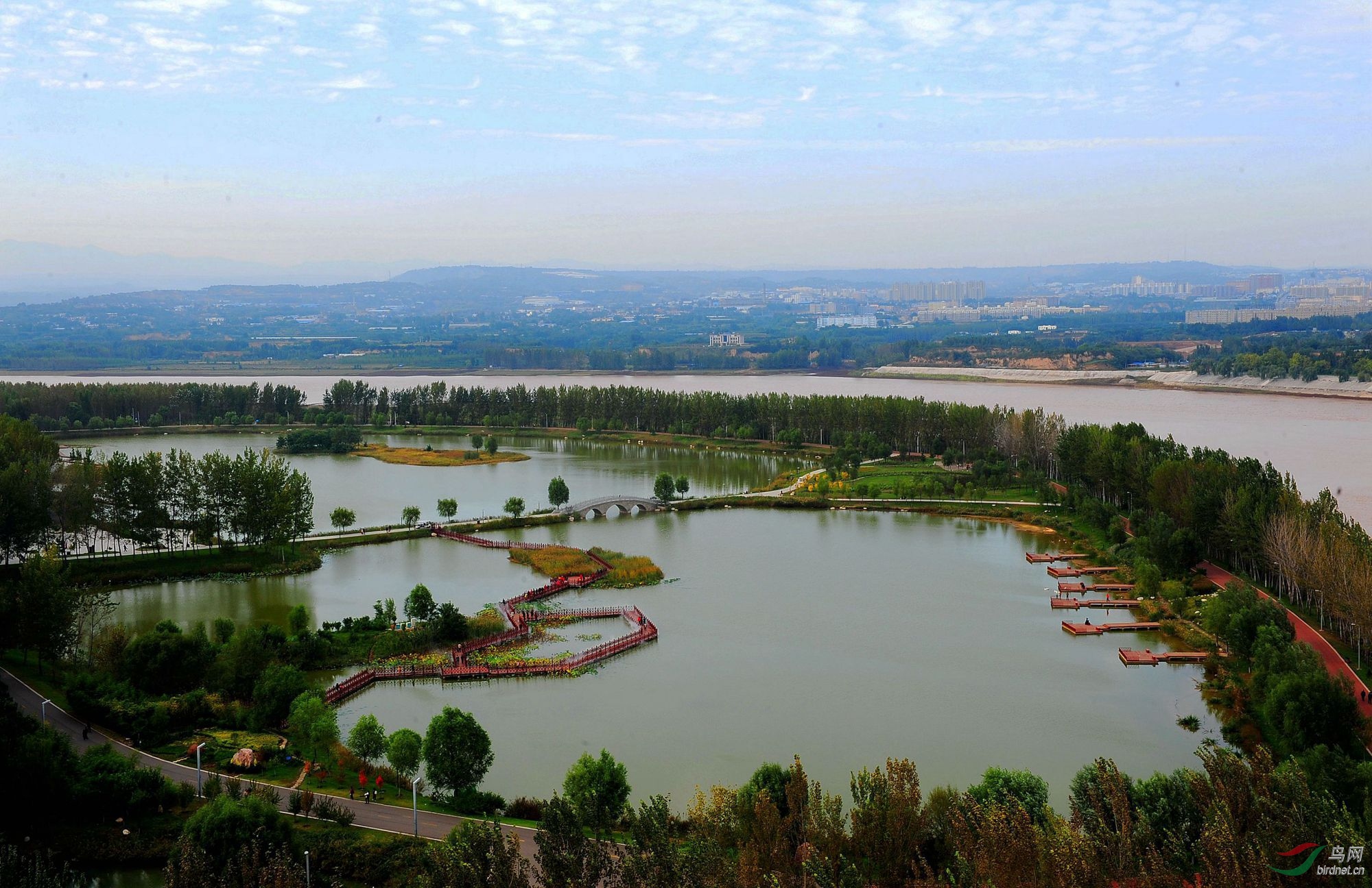 三门峡黄河公园风景