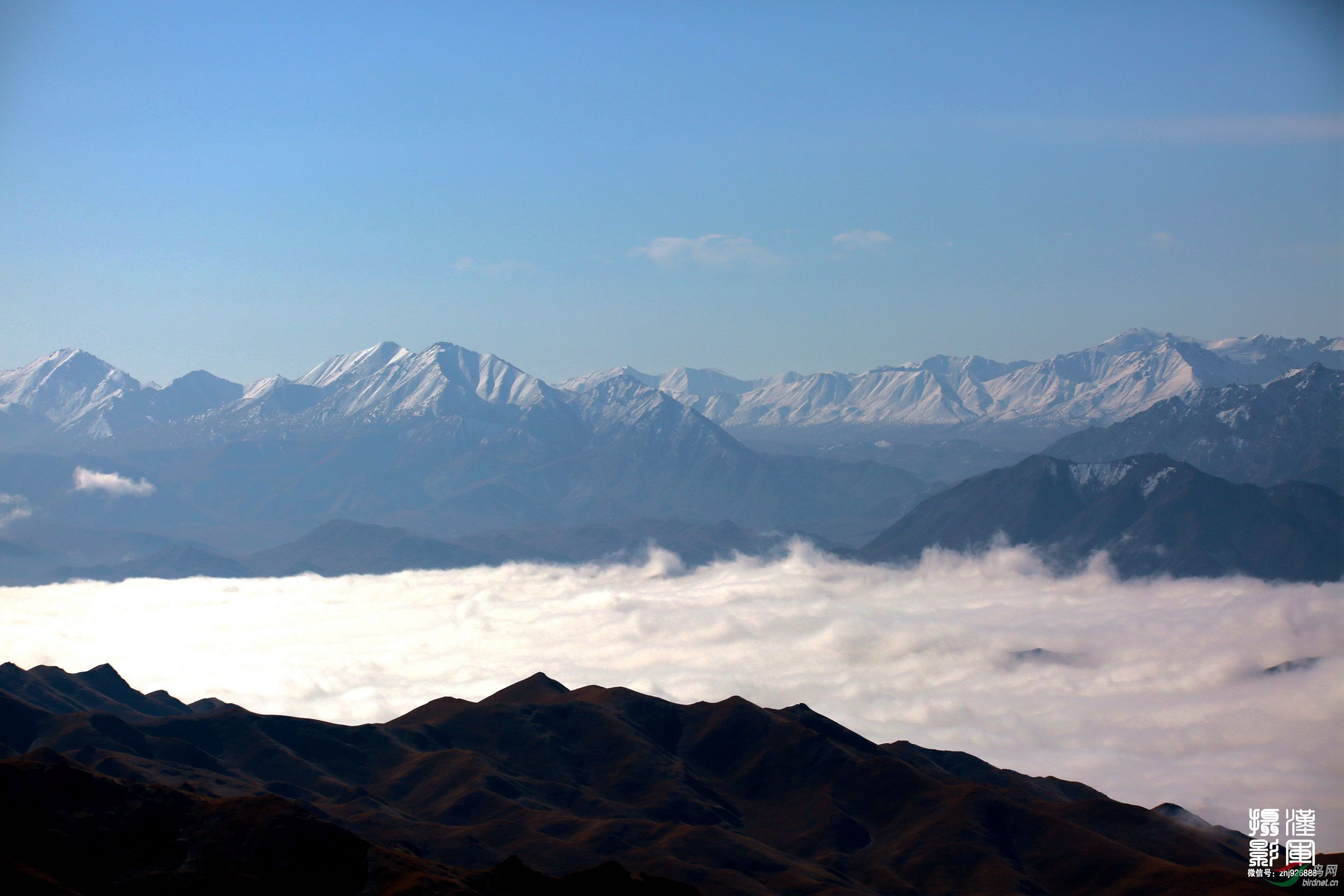 赞美祁连山雪景图片