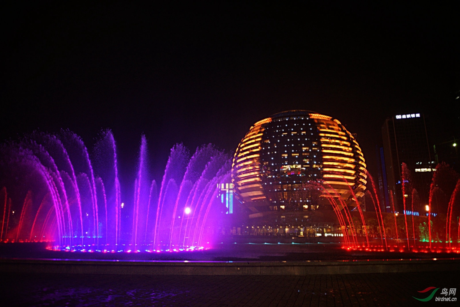 钱江新城音乐喷泉图片