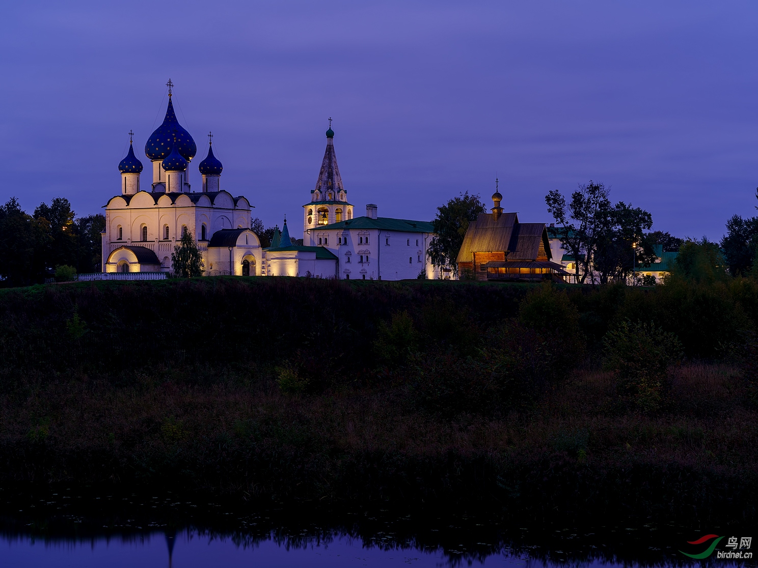 莫斯科郊外的晚上唯美图片