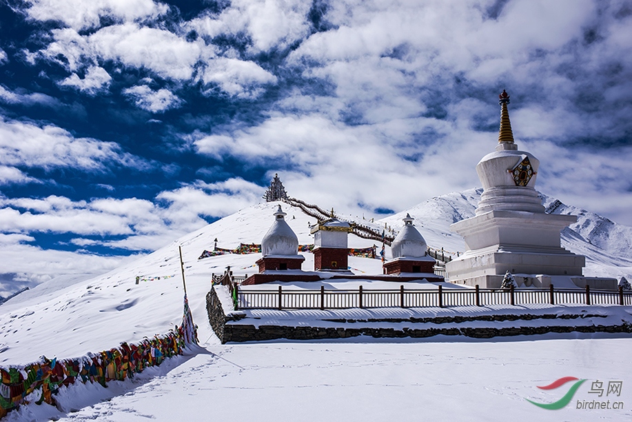 折多山雪景 