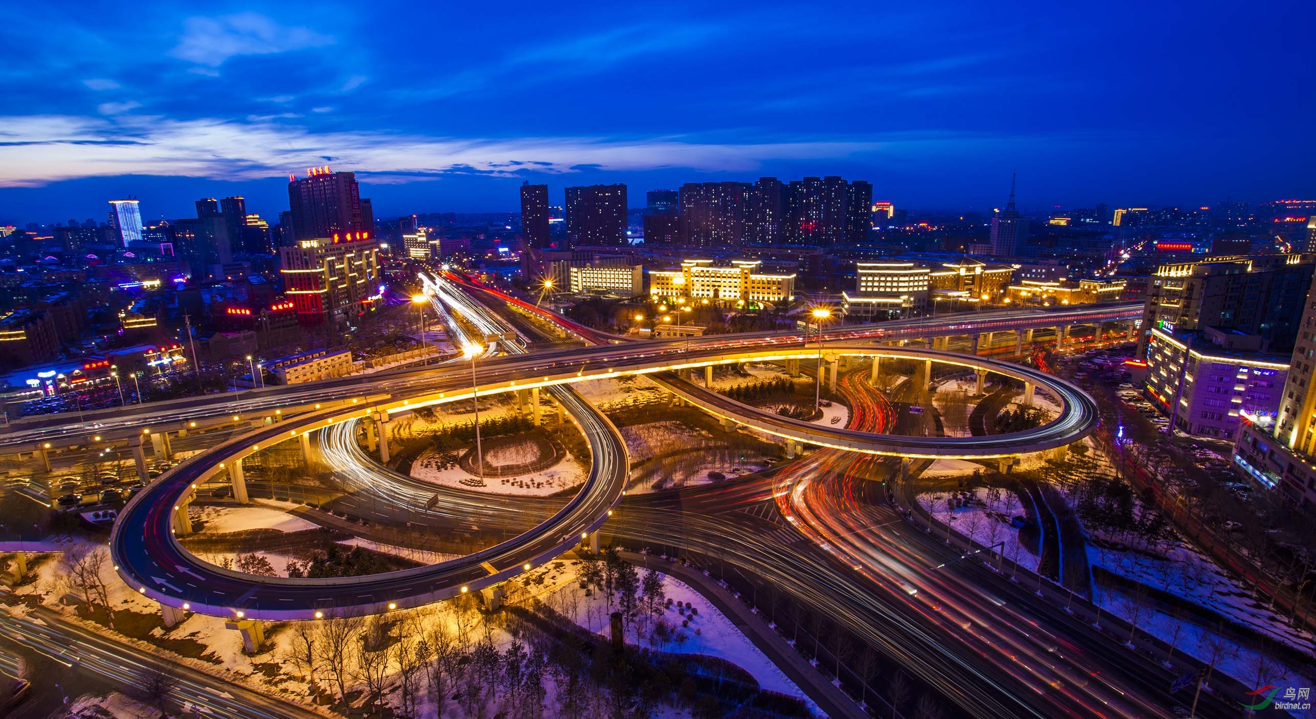 长春夜景图片 真实图片