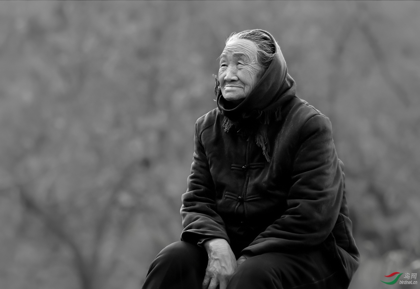 [人物] 岁月守望---山村老人------祝贺荣获黑白影像首页精华!