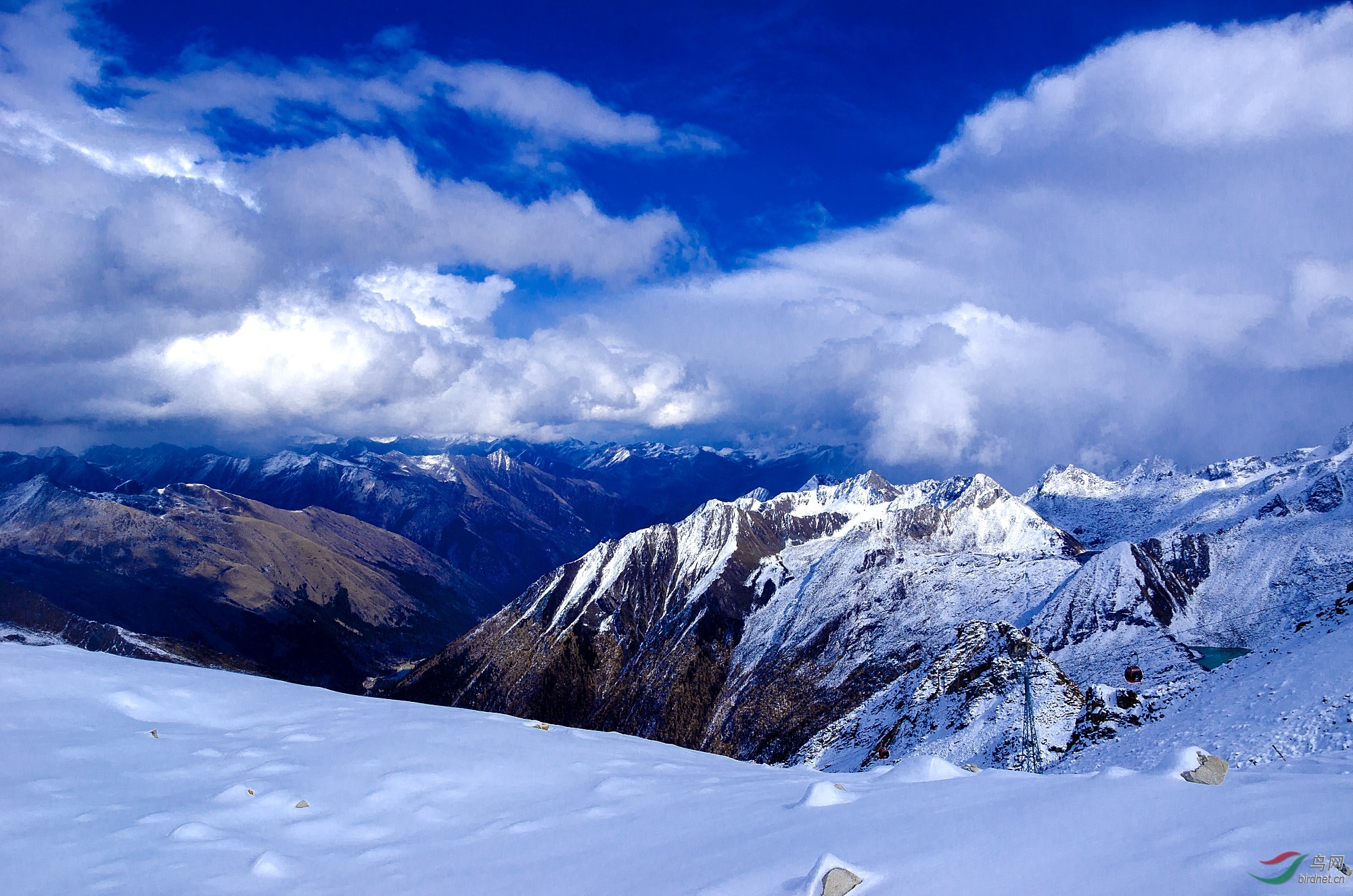 美丽的达古冰川
