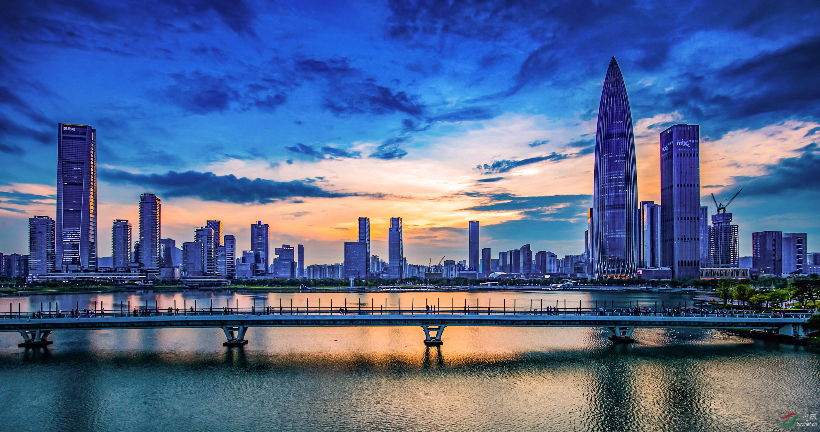 深湾人才公园日落