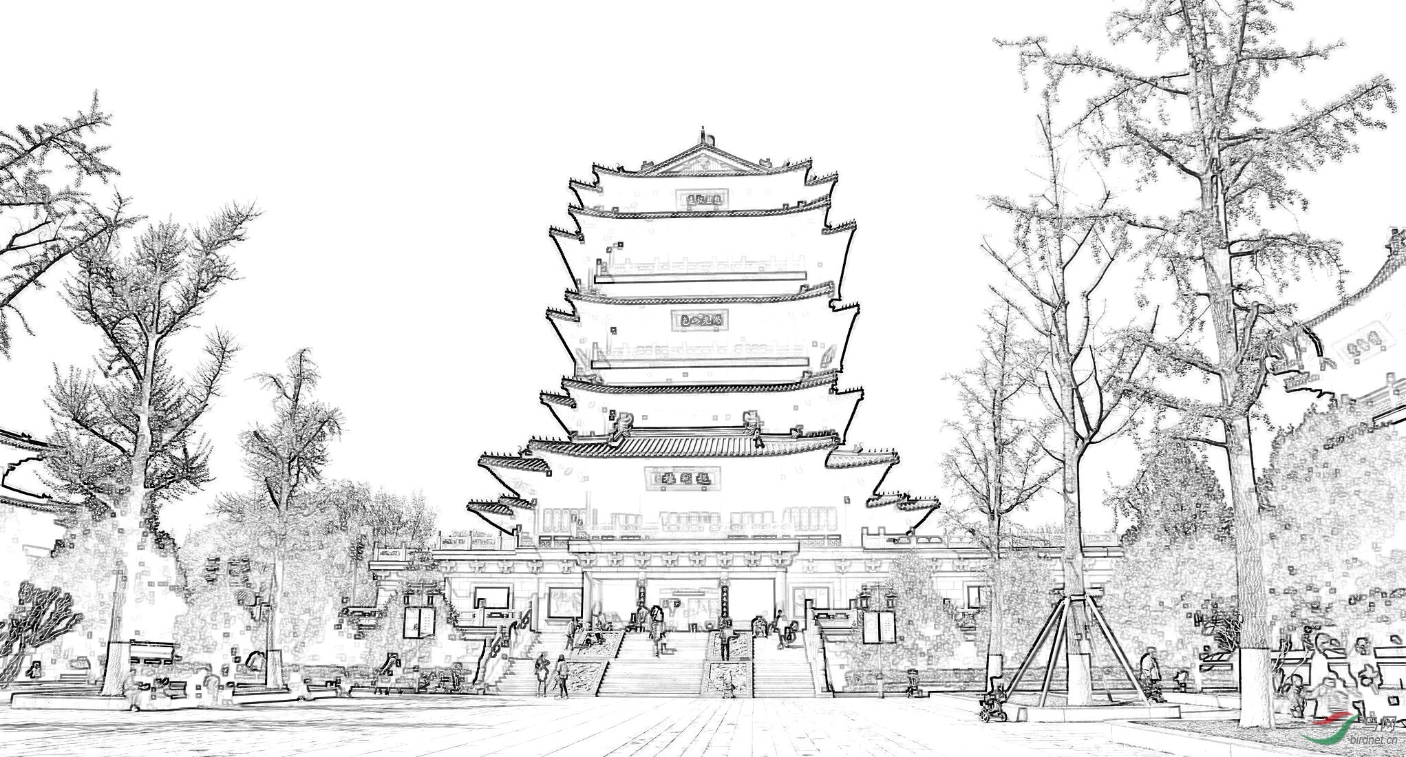 [风光] 超然楼------祝贺老师佳作荣获黑白影像首页精华!