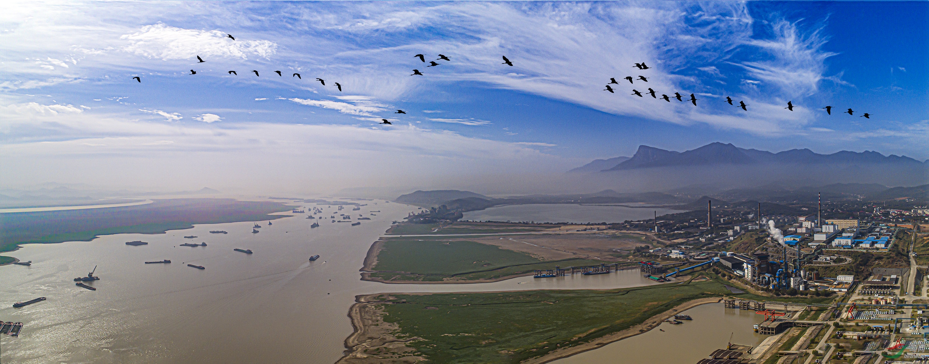 鄱阳湖全景图图片