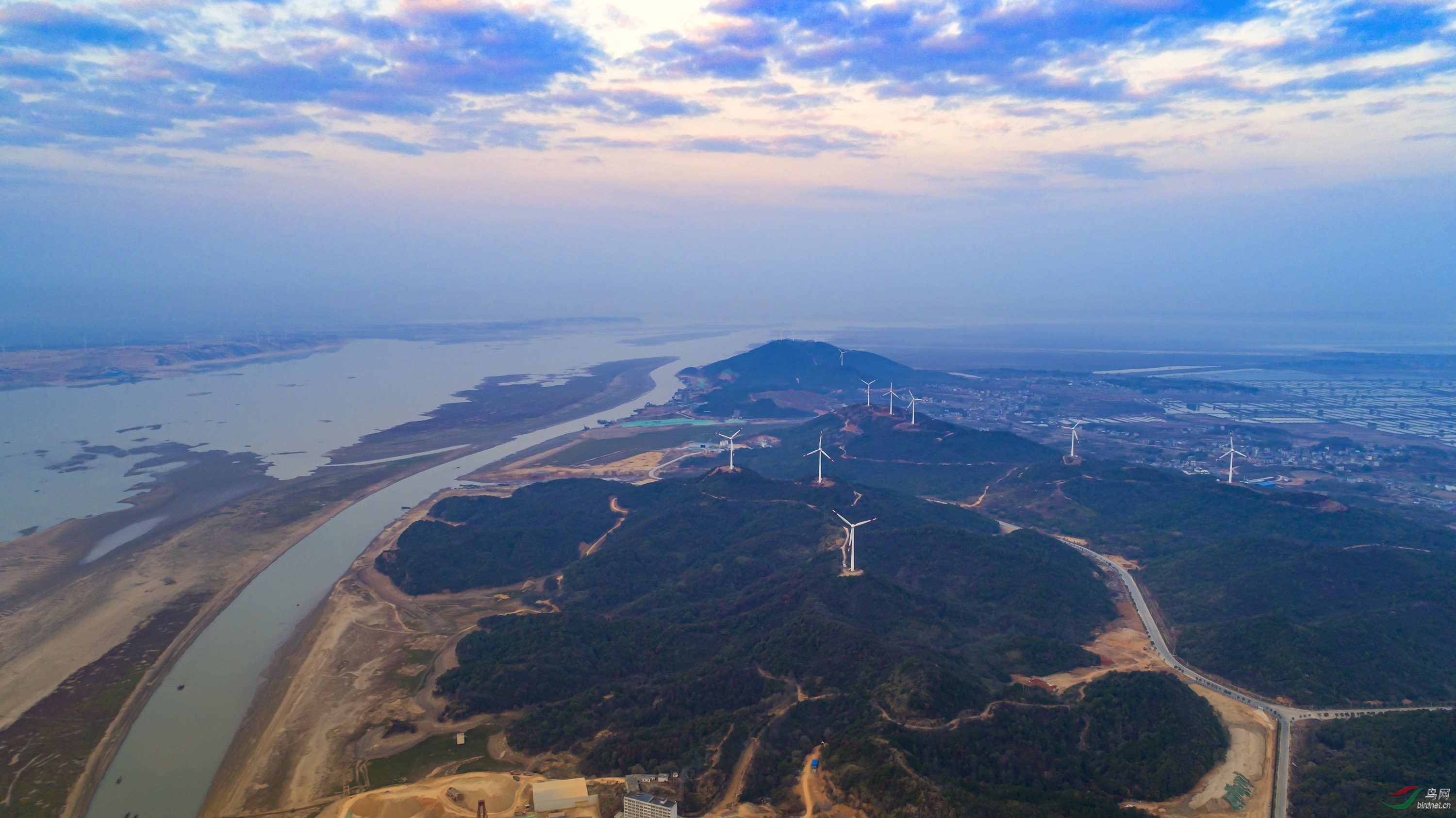 鄱阳湖都昌县湿地航拍