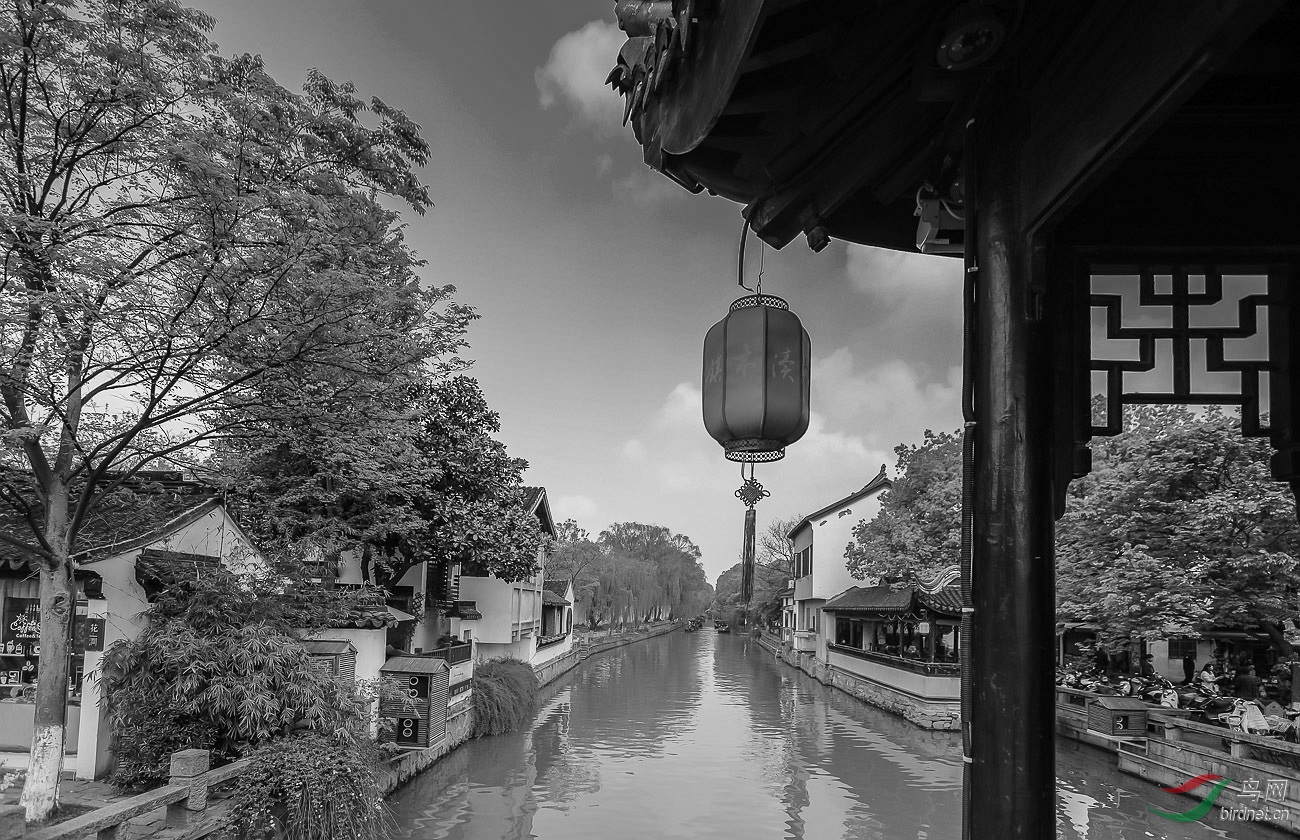 《古镇一角》