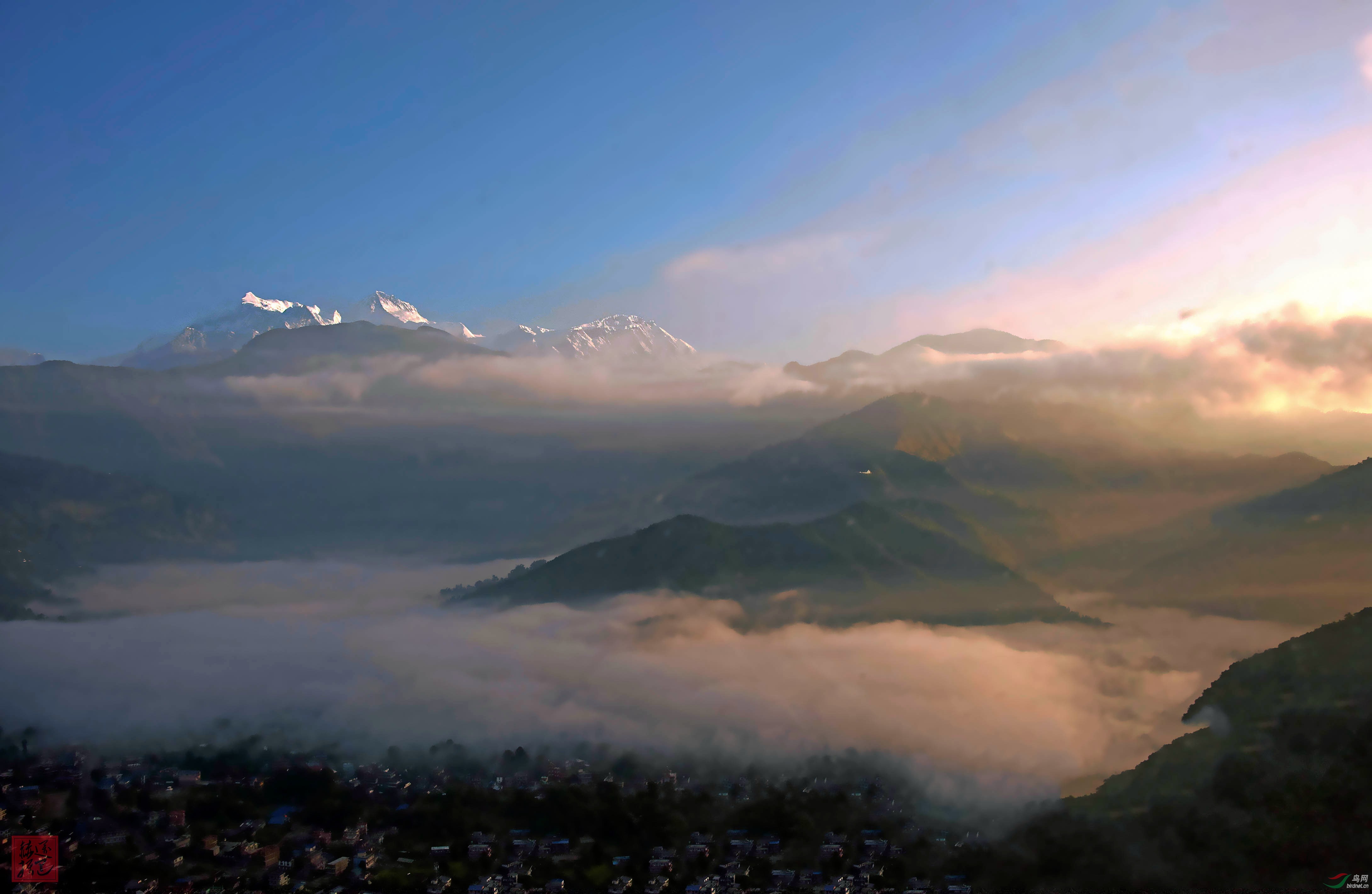 丽江雪山远景图片