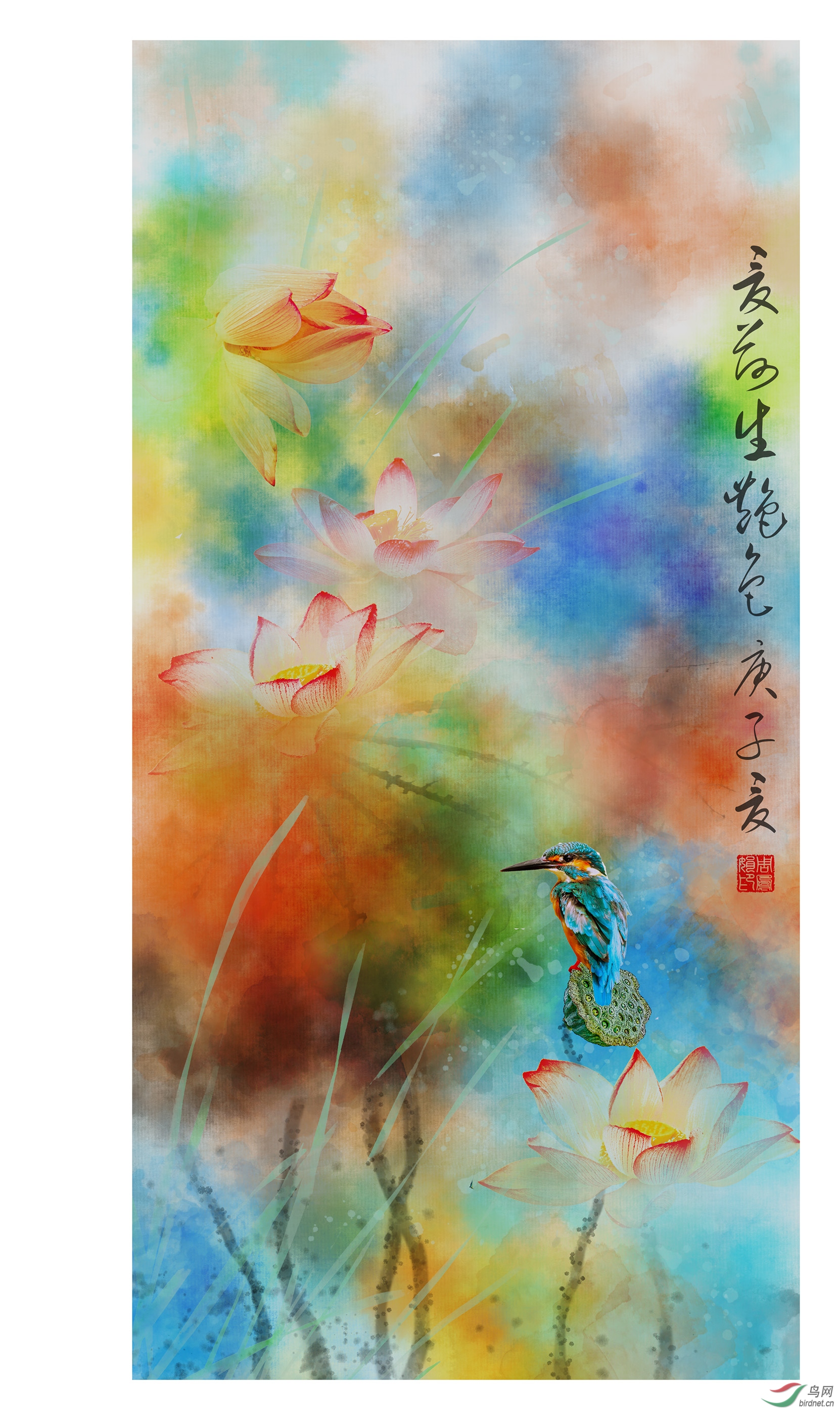 画意花鸟——夏荷生艳色