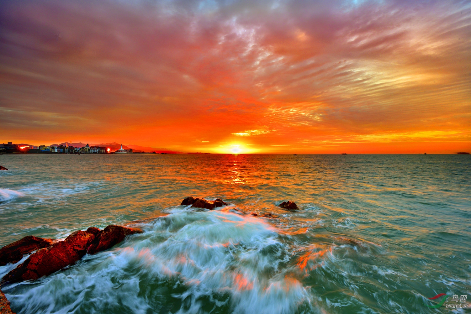 阳光图片唯美早晨大海图片
