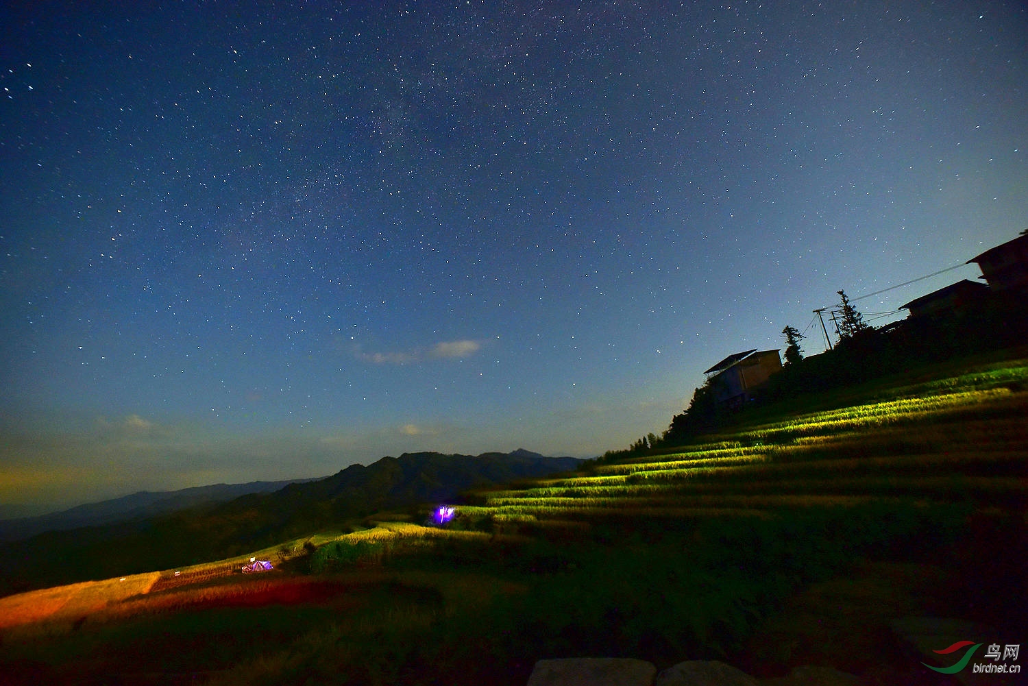 乡下夜景图片大全图片