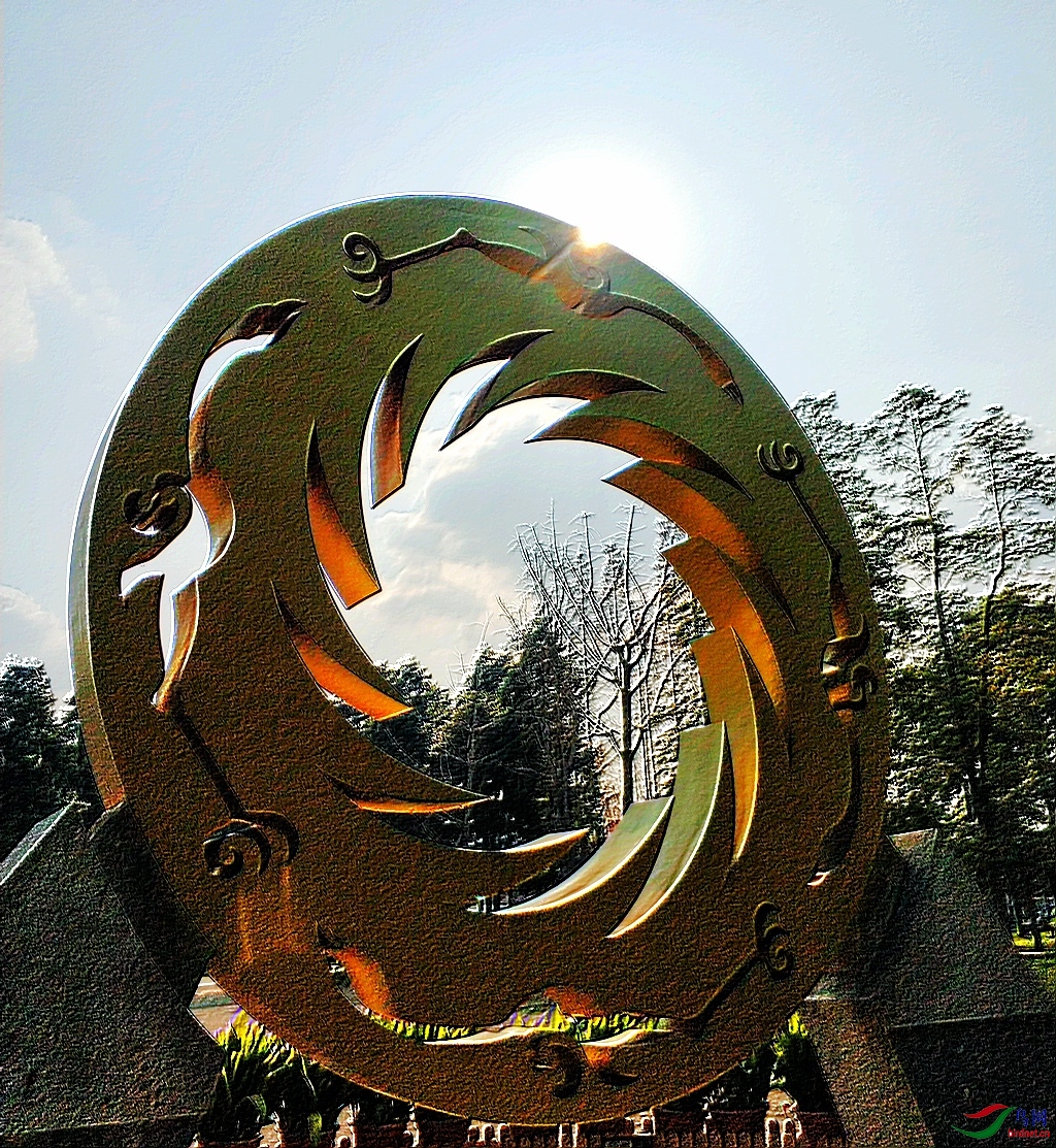 沈阳太阳鸟雕塑图片
