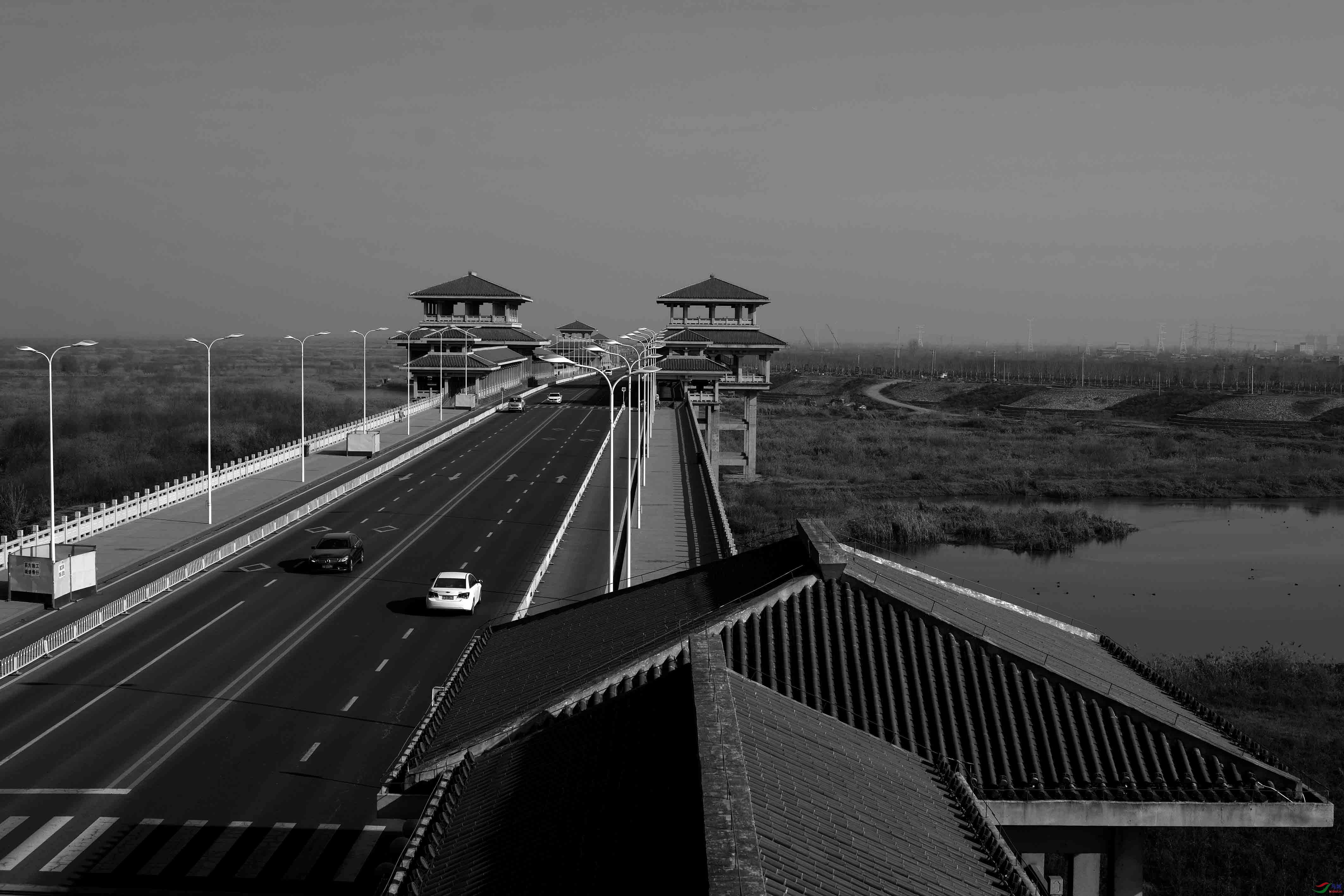 延西高速渭河大桥图片