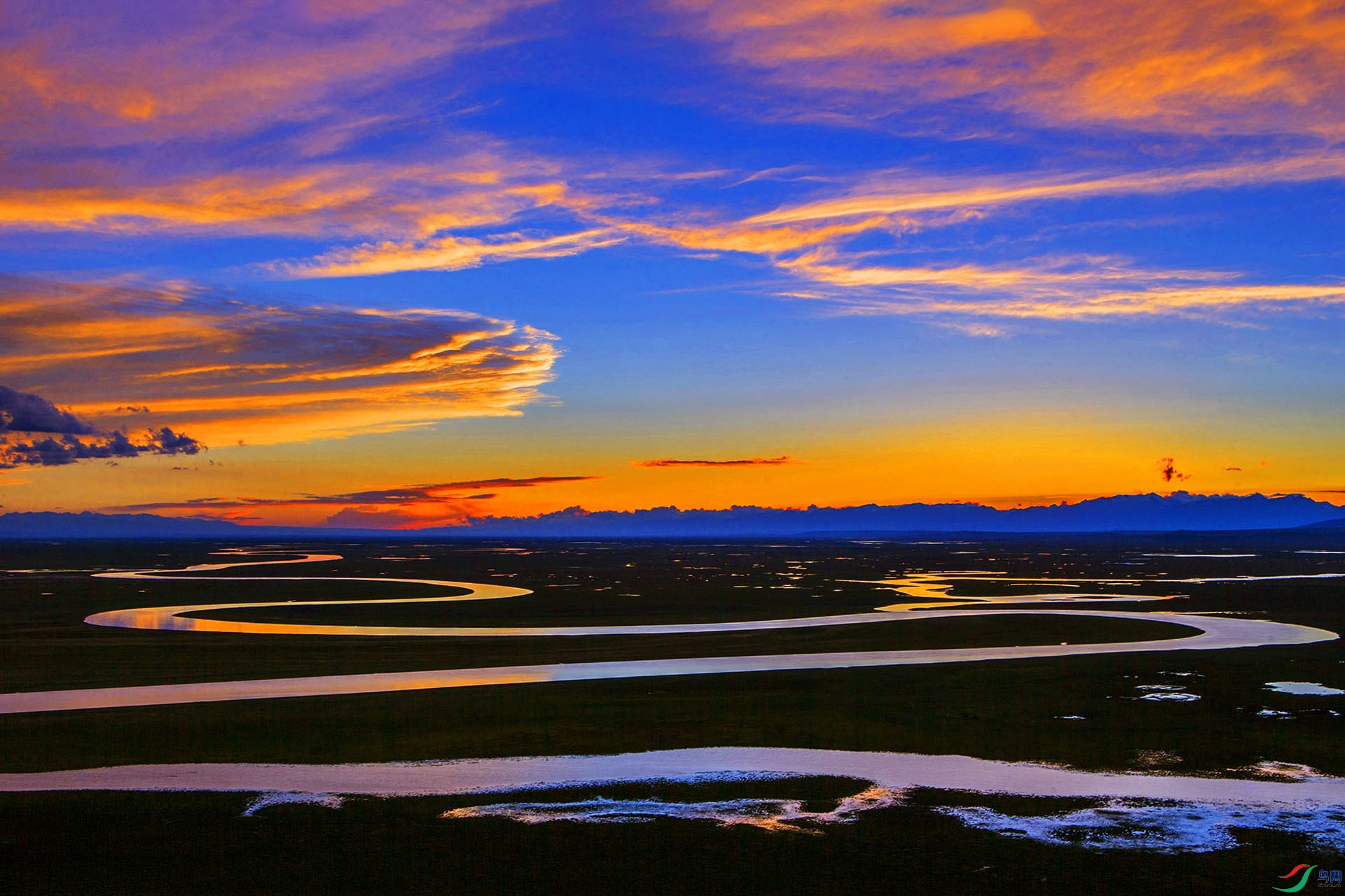 长河夕照(祝贺刘国林老师荣获首页综合精华)