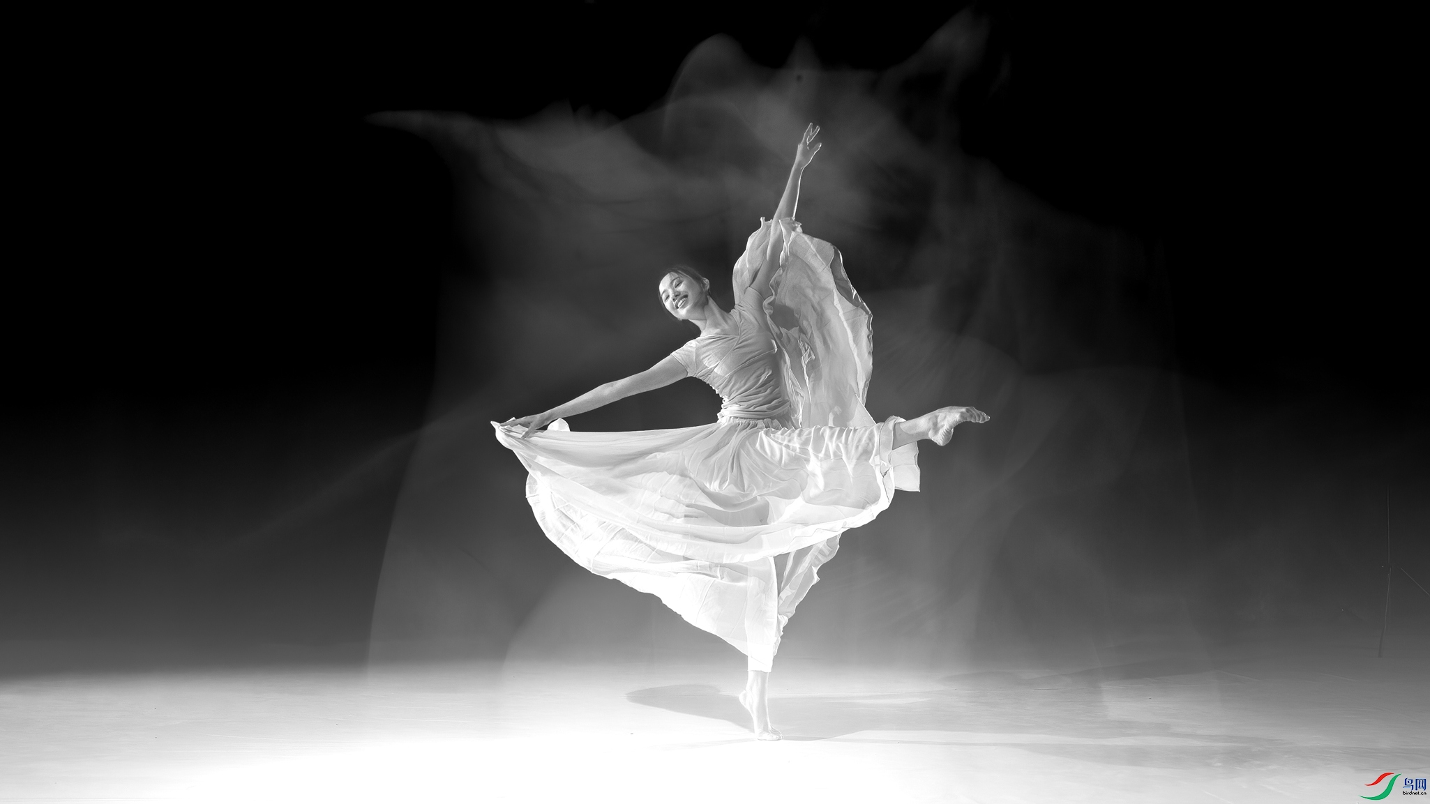芭蕾舞壁纸 黑白图片