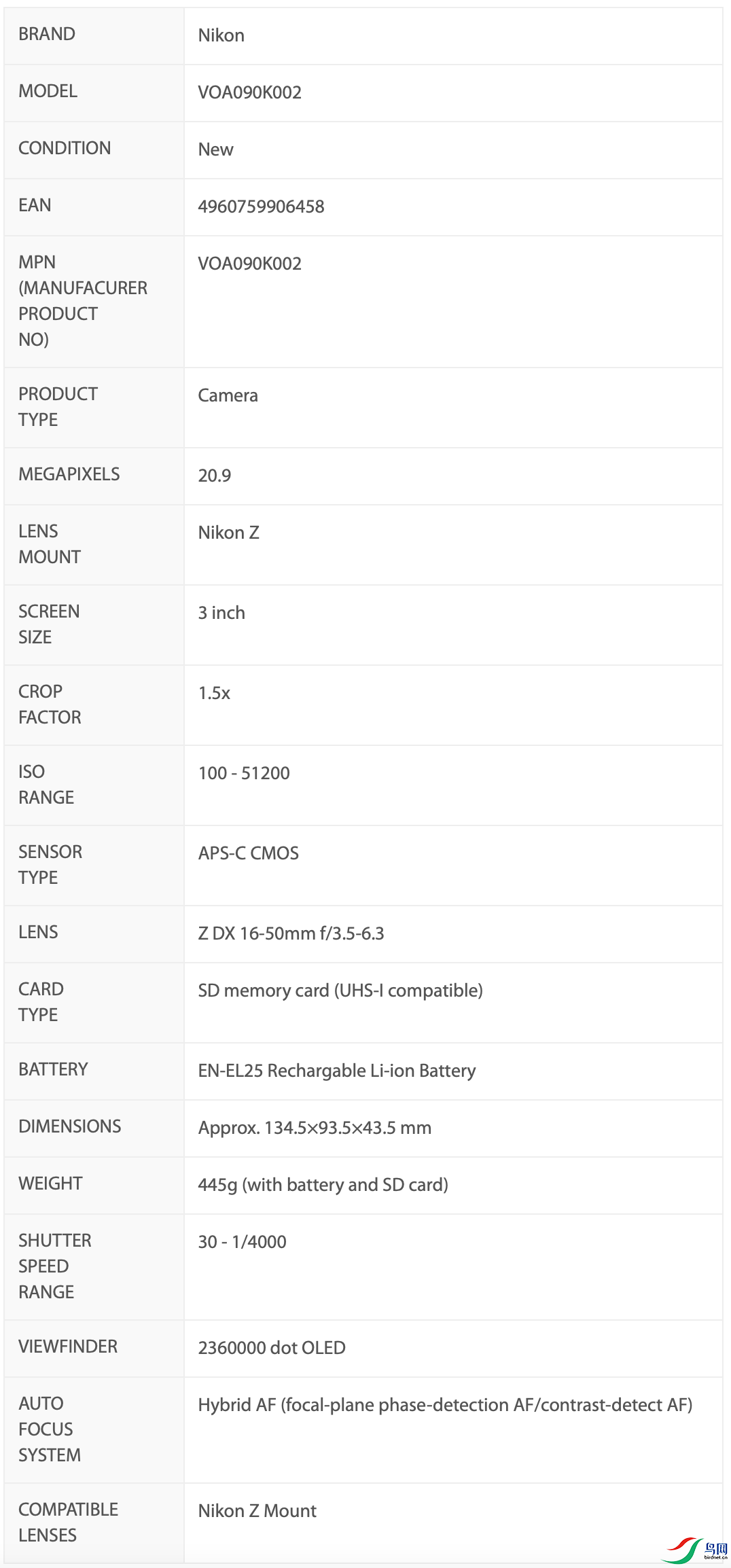 Nikon-Z-fc-specifications.png