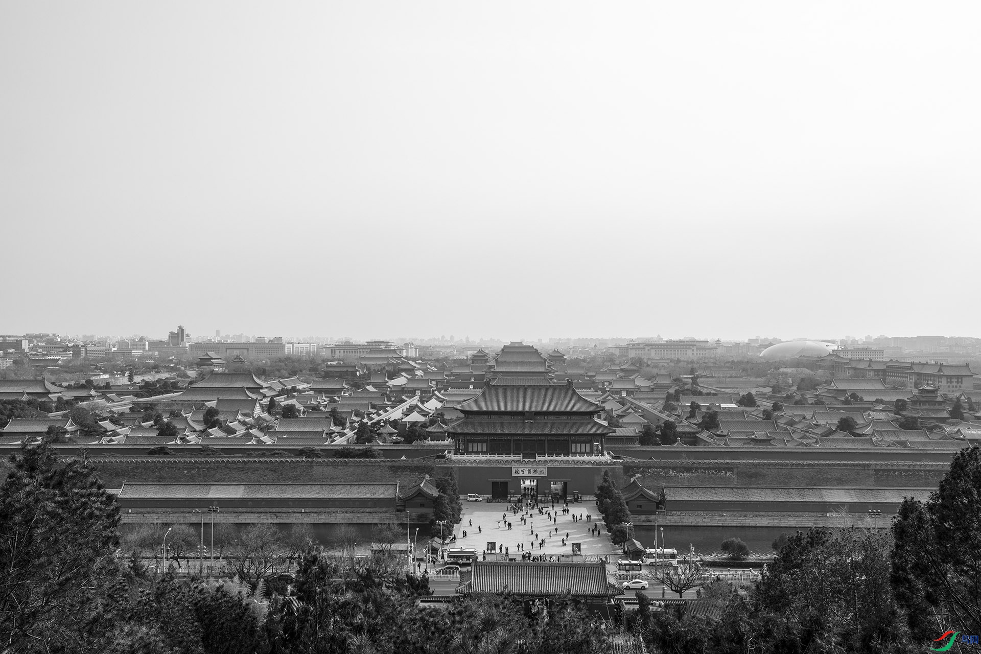 紫禁城鸟瞰图图片