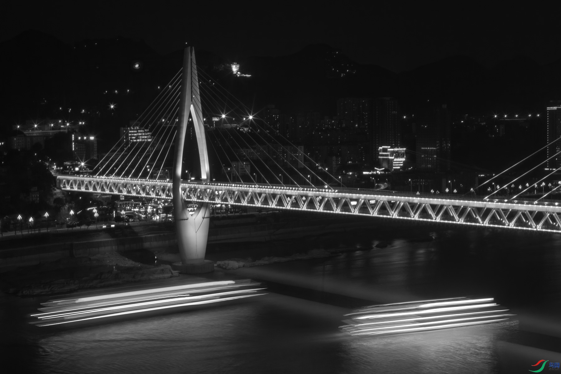 重庆千厮门大桥夜景