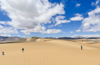 西藏 马泉河景区的沙漠--恭祝老师荣获手机摄影精华